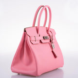 Hermes Birkin 30 Rose Confetti Epsom Palladium Hardware - 2021, Z