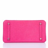 Hermes Birkin 30 Rose Tyrien Ostrich Palladium Hardware - 2020, Y