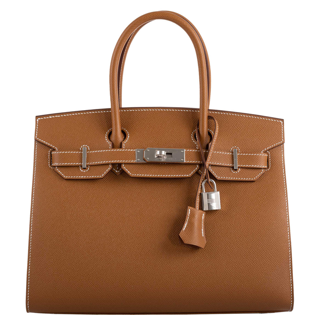 Hermes Birkin 30 Sellier Gold Madame Grain leather Palladium Hardware - 2020, Y