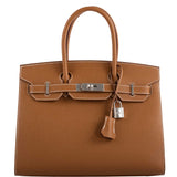 Hermes Birkin 30 Sellier Gold Madame Grain leather Palladium Hardware - 2020, Y