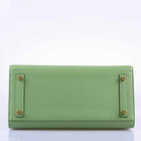 Hermes Birkin 30 Sellier Vert Criquet Madame Grain Gold Hardware - 2020, Y
