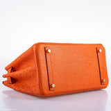 Hermes Birkin 30 Tangerine Ostrich with Gold Hardware - 2016, X