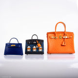Hermes Birkin 30 Tangerine Ostrich with Gold Hardware - 2016, X
