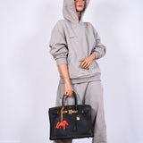 Hermes Birkin 35 Black Clemence Leather Gold Hardware - Square N