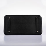 Hermes Birkin 35 Black Epsom leather Palladium Hardware - 2017, A