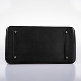 Hermes Birkin 35 Black Epsom leather Palladium Hardware - 2017, A