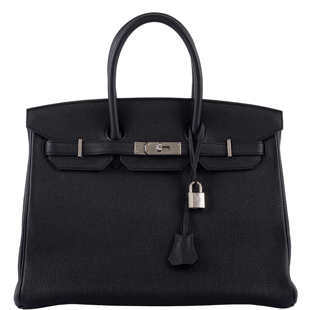 Hermes Birkin 35 Black Togo Palladium Hardware - 2020, Y