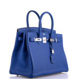 Hermes Birkin 35 Blue Electric Togo Palladium Hardware - 2015, T