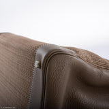 Hermes Birkin 35 Crinoline & Etoupe Clemence with Palladium Hardware - 2005, I Square