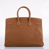 Hermes Birkin 35 Gold Togo Gold Hardware - Square O