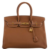 Hermes Birkin 35 Gold Togo Gold Hardware - Square O