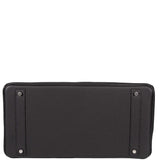 Hermes Birkin 40 Black Togo Leather Palladium Hardware - 2014, R Square