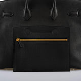 Hermes Birkin Pochette Backpocket Black Swift With Palladium Hardware - 2021, Z