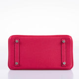Hermes Birkin Touch 25 Framboise Togo & Matte Alligator Palladium Hardware - 2021, Z