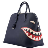 Hermes Bolide 40 Shark Indigo Blue Togo Unisex Bag Palladium Hardware