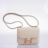 Hermes Constance 18 Nata Swift leather with Rose Gold Hardware - 2021, Z