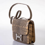 Hermes Constance 18 Ombre Salvator Lizard Palladium Hardware - 2021, Z