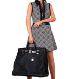 Hermes HAC Birkin 50 Voyager Black Togo leather Palladium Hardware - 2021, Z