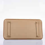 Hermes HSS Birkin 35 Trench & Gold Togo with Brushed Gold Hardware - 2017, A