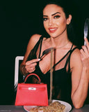 Hermes Kelly 20 Mini II Sellier Rouge Tomate Epsom Palladium Hardware - 2020, Y