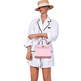 Hermes Kelly 25 Retourne Rose Sakura Swift leather Palladium Hardware - 2019, D