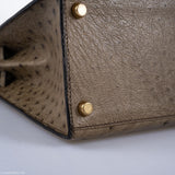 Hermes Kelly 28 Sellier Mousse Ostrich Gold Hardware - Circle W