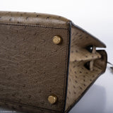 Hermes Kelly 28 Sellier Mousse Ostrich Gold Hardware - Circle W