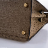 Hermes Kelly 28 Sellier Mousse Ostrich Gold Hardware - Circle W