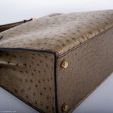 Hermes Kelly 28 Sellier Mousse Ostrich Gold Hardware - Circle W