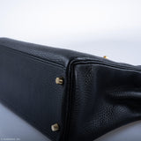 Hermes Kelly 32 Black Togo Gold Hardware - 2015, T