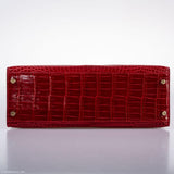 Hermes Kelly 32 Sellier Braise Porosus Crocodile Gold Hardware - 2020, Y