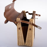 Hermes Kelly 35 Picnic, Wicker & Barenia leather Palladium Hardware - 2018, C