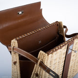 Hermes Kelly 35 Picnic, Wicker & Barenia leather Palladium Hardware - 2018, C