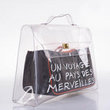 Hermes Kelly 40 Transparent Vinyl Beach Bag Souvenir De L’Exposition