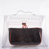 Hermes Kelly 40 Transparent Vinyl Beach Bag Souvenir De L’Exposition