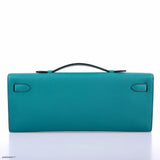 Hermes Kelly Cut Blue Paon Swift leather Gold Hardware - 2018, C