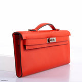 Hermes Kelly Cut Capucine Swift leather Palladium Hardware - 2018, C