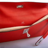 Hermes Kelly Cut Capucine Swift leather Palladium Hardware - 2018, C