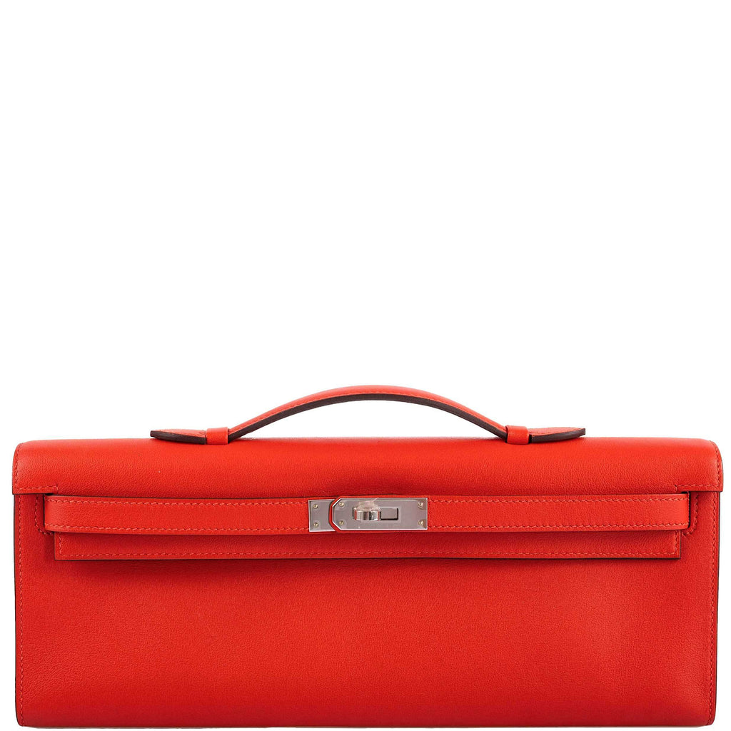 Hermes Kelly Cut Capucine Swift leather Palladium Hardware - 2018, C