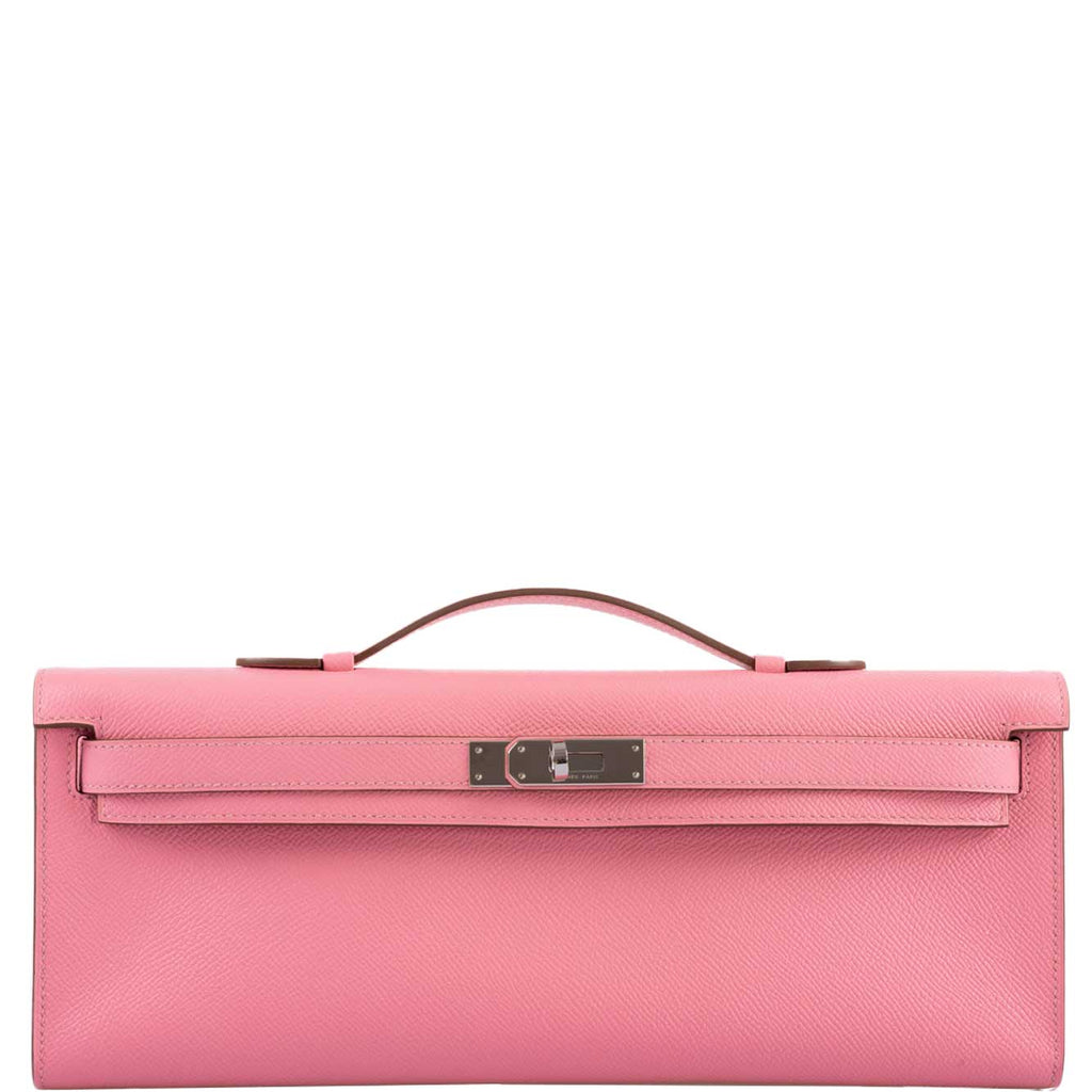 Hermes Kelly Cut Rose Confetti Epsom leather Palladium Hardware - 2015, T