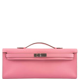 Hermes Kelly Cut Rose Confetti Epsom leather Palladium Hardware - 2015, T