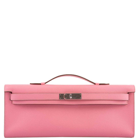 Hermes Kelly Cut Rose Confetti Epsom leather Palladium Hardware - 2015, T