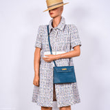 Hermes Kelly Danse Blue Colvert Matte Alligator with Gold Hardware - 2019, D