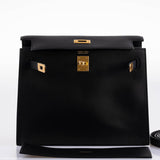 Hermes Kelly Danse II Black Swift with Gold Hardware - 2020, Y
