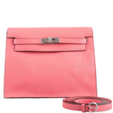 Hermes Kelly Danse II Rose D'ete Evercolor leather Palladium Hardware - 2020, Y