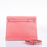 Hermes Kelly Danse II Rose D'ete Evercolor leather Palladium Hardware - 2020, Y