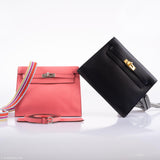 Hermes Kelly Danse II Rose D'ete Evercolor leather Palladium Hardware - 2020, Y