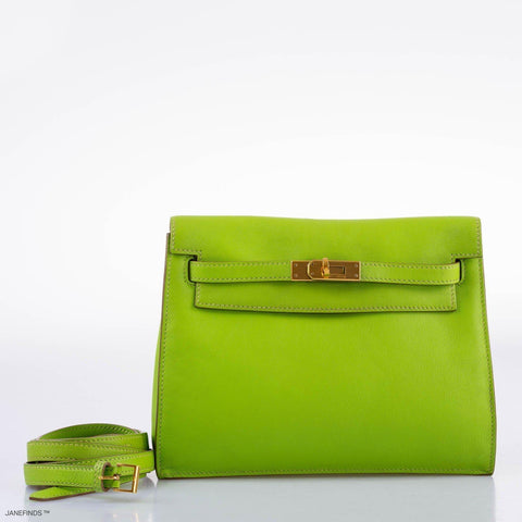 Hermes Kelly Danse II Vert Cru Swift with Gold Hardware - 2004, H Square