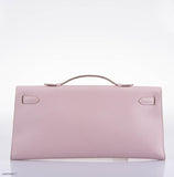 Hermes Kelly Longue Rose Dragee Evergrain with Palladium Hardware - 2007, K Square