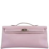 Hermes Kelly Longue Rose Dragee Evergrain with Palladium Hardware - 2007, K Square